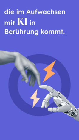 Mixed Media Illustration aus einem Social Media Clip für HubSpot, illustriert und animiert von M’splain. Motion Design inklusive animierter Typografie und illustrierten Grafikelementen zum Thema KI. 